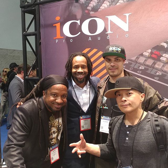 DJ Qbert hung out at the @iconproaudio booth yesterday as well. Today is the last day. Stop by and see us at #Booth6000