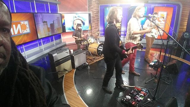 Up early at Fox 2 Detroit with @thegasolinegypsies, winners of the Michigan State Fair Superstar competition this year. These guys are great! Check us out around 10:46am.