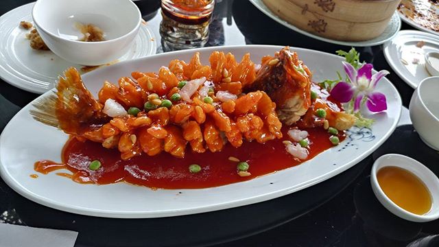 Lunch at Dim Sum at the mall near the Shanghai New International Expo Centre