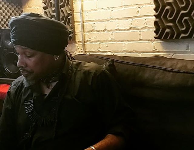 A moment of reflection... Kalonji Mayassa of @blackmailtheband in the lab at EkoBase Media. We're sculpting, shaping, molding and polishing the new Blackmail album. It's all about the process...