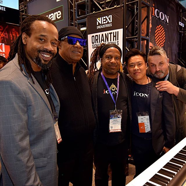 Hanging with the Master Blaster at #NAMM. The @iconproaudio team had a beautiful show. 2019 will be a tremendous year! Congratulations on a Wonderful job!